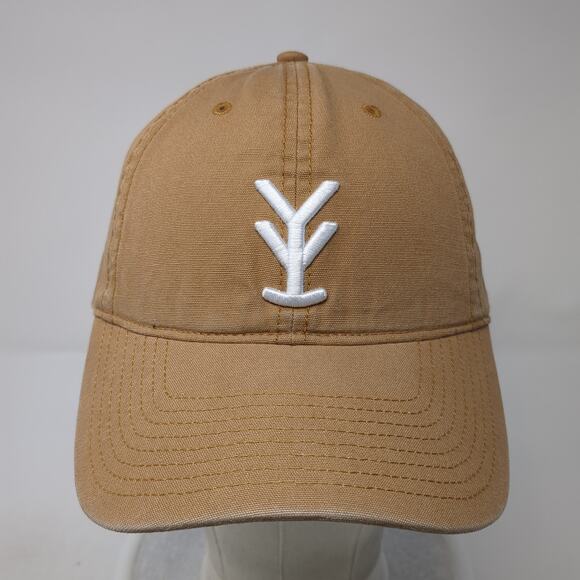 Yee Yee Logo Slideback Hat Brown One Size Adjustable Solid Embroidered - Picture 2 of 9